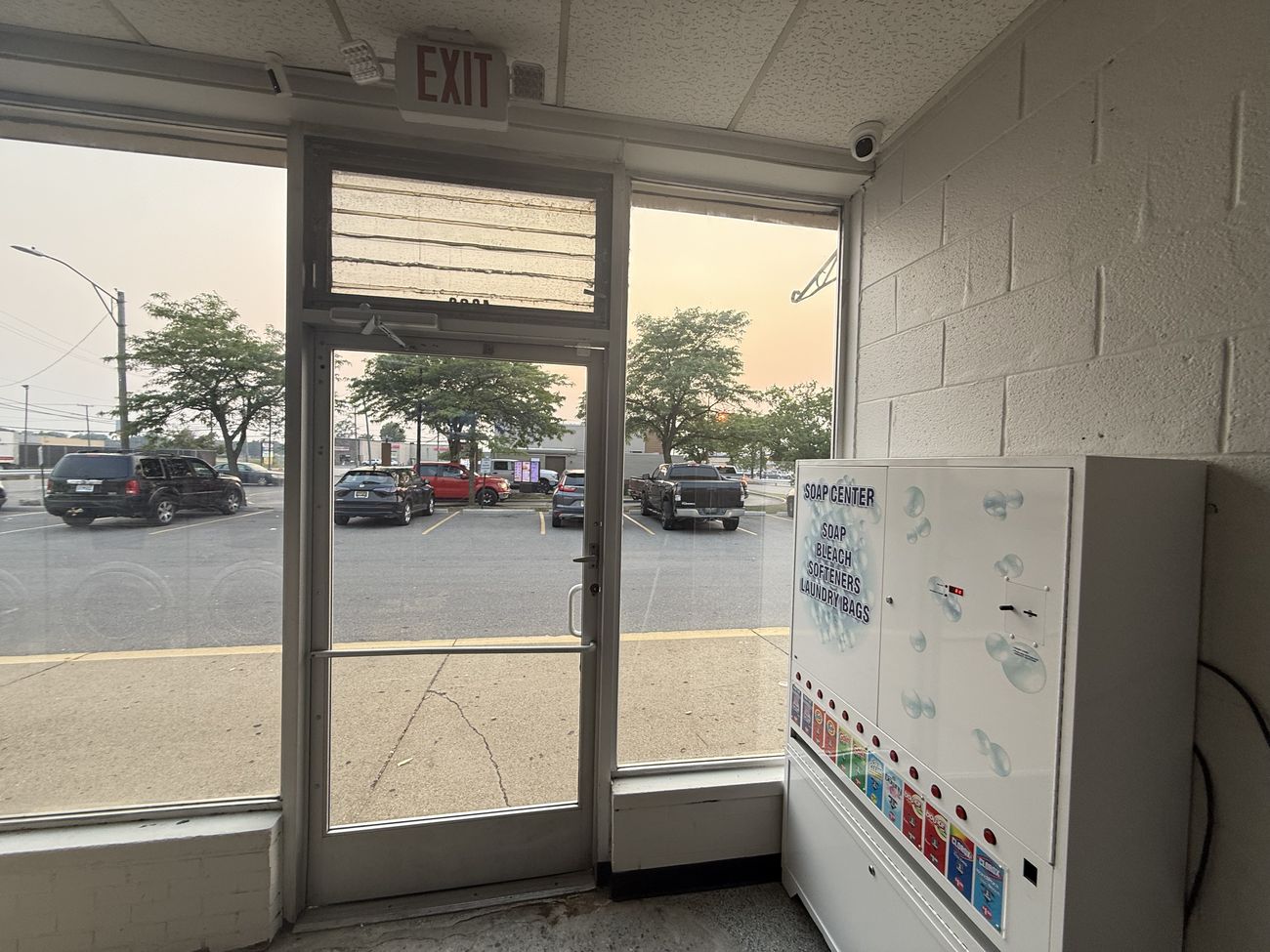Clean glass entry door in Warren